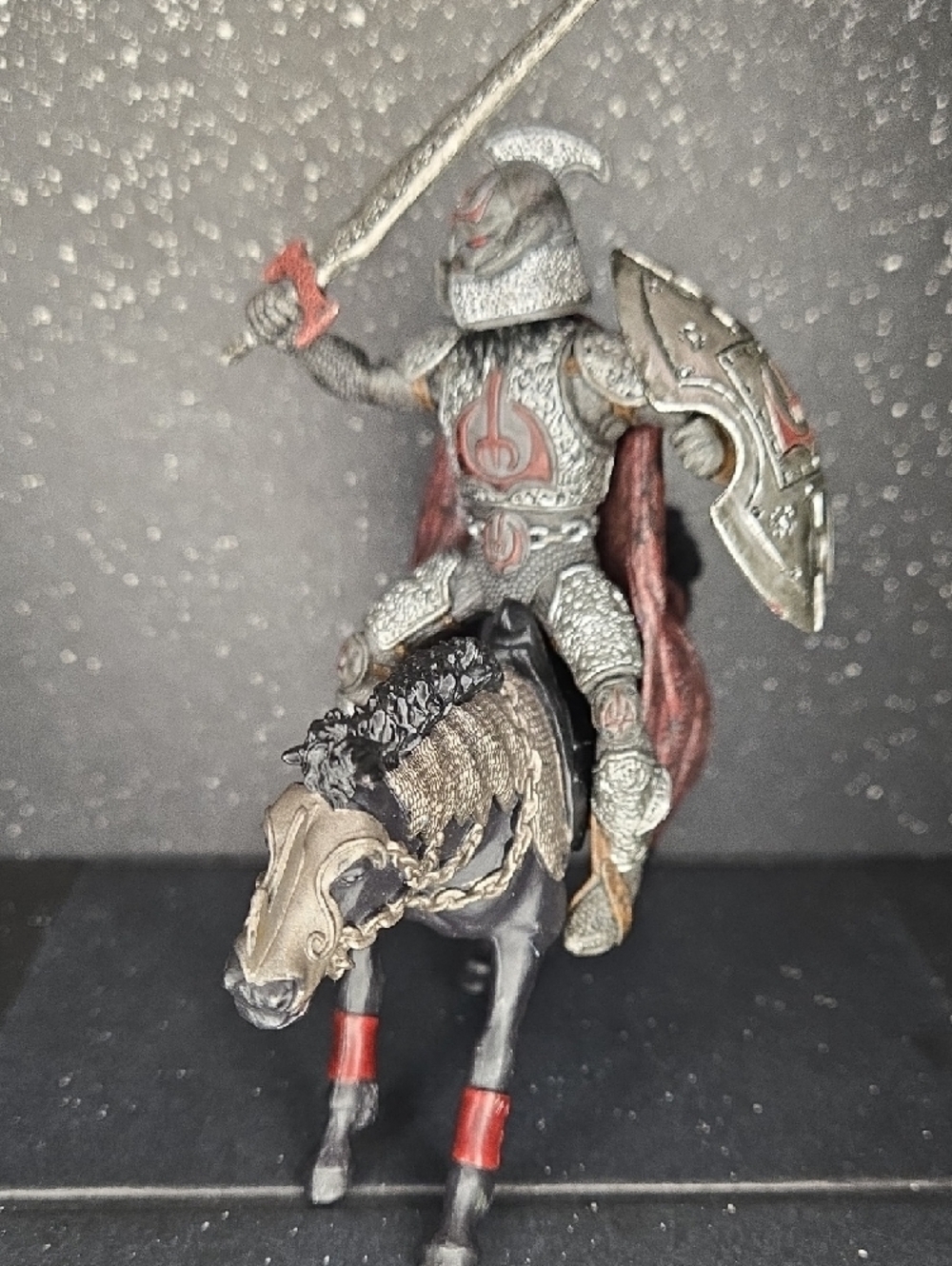 Set Of 2 Papo Medieval World of Knight's Horse Blue Ram Crest Fantasy Figure - Picture 8 of 11